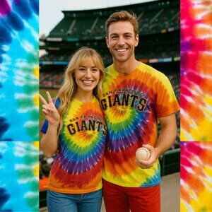 San Francisco Giants Tie-Die Short Sleeves T-Shirt (Size S)